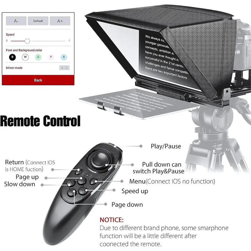 MagicLine All Metal Construction 12 Inches Teleprompter