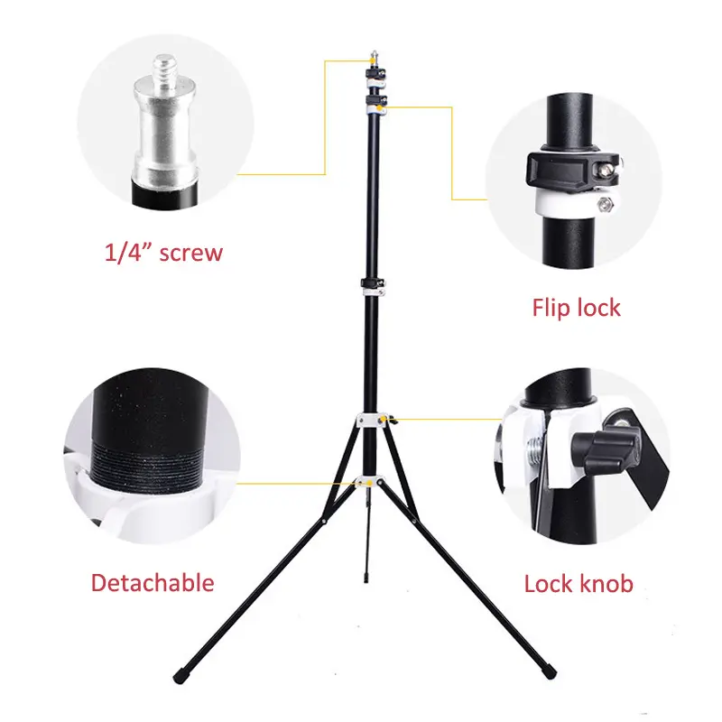 MagicLine Reversible Light Stand with Detachable Center Column (4-section center column)