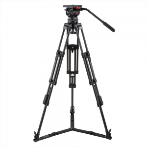V18 Professional Broadcast Heavy Duty Carbon Fiber Video Camera Tripod System