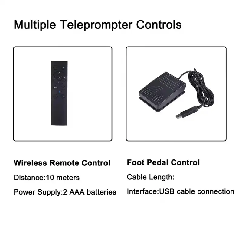 MagicLine Large Teleprompter System X22 Video Broadcast Prompter Audio Tv 22 Inch Full Hd Monitor For Interview Studio