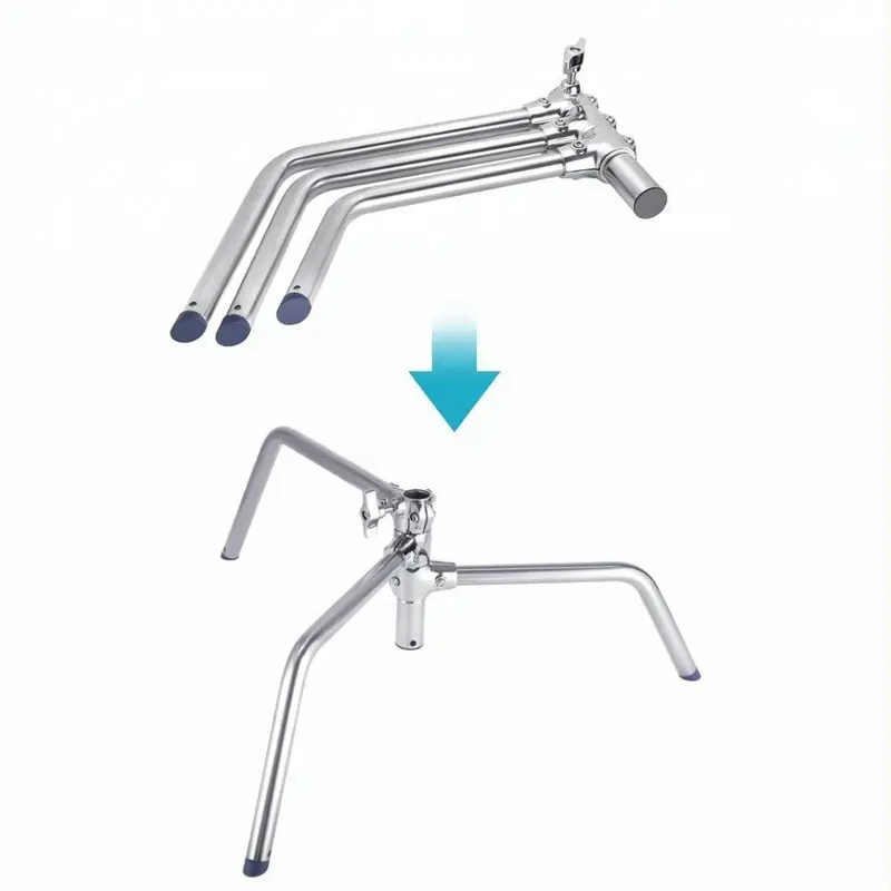 MagicLine Stainless Steel C Light Stand (194CM )