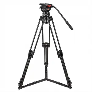 V18 Broadcast Heavy Duty Aluminum Video Camera Tripod System