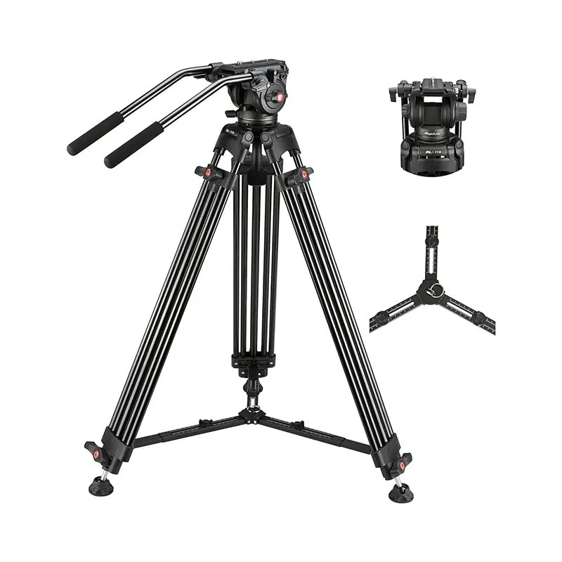70.9 inch Heavy Aluminum Video Camera Tripod Kit (6)