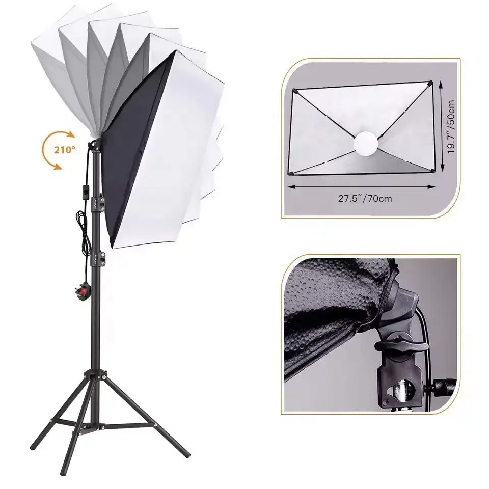 MagicLine Softbox 50*70cm Studio Video Light Kit