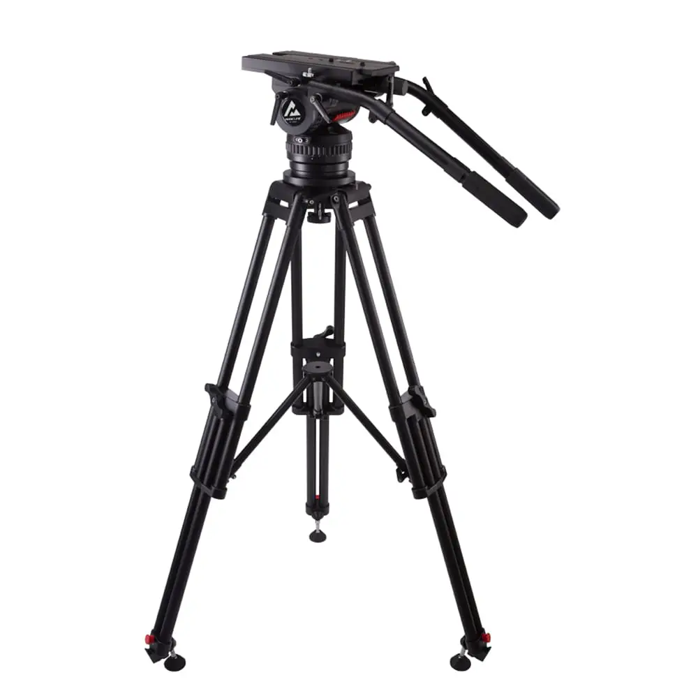 V90 Heavy-Duty Cine TV Tripod Kit with 4-Bolt Flat Base (1)