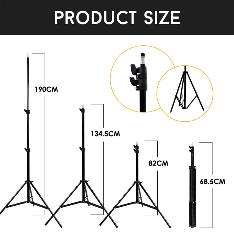 MagicLine Spring Cushion Heavy Duty Light Stand (1.9M)