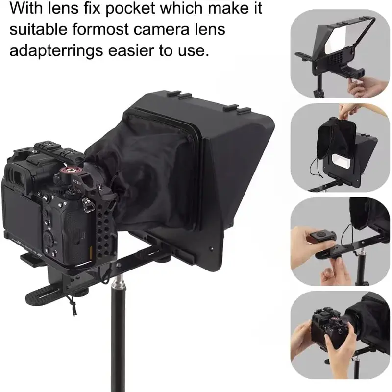 MagicLine 10 Inch Phone DSLR Camera Recording Teleprompter