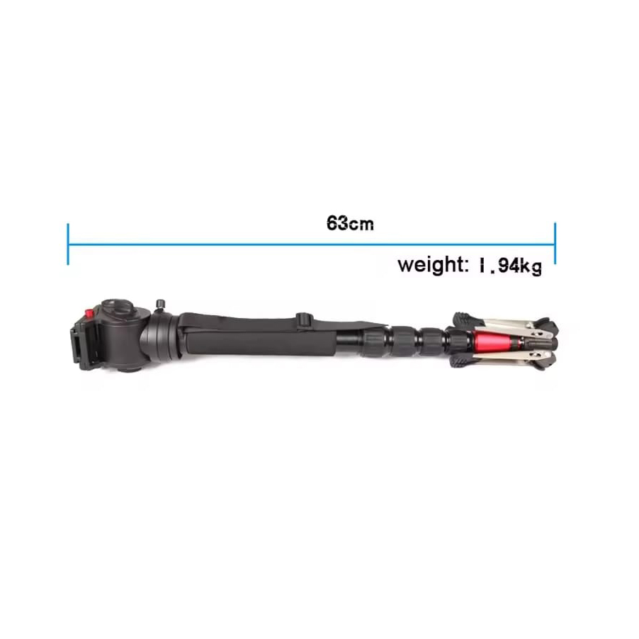MagicLine Aluminum Video Monopod with Fluid Head Kit
