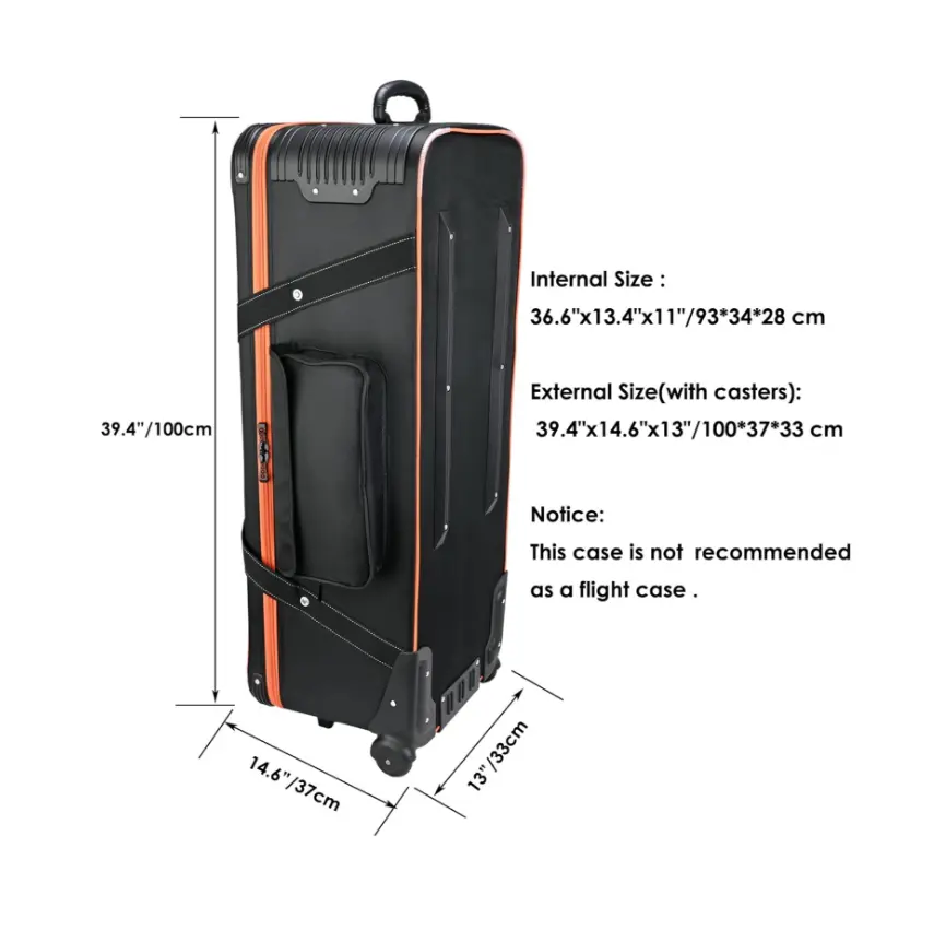 MagicLine Photo Equipment Large Carry Bag with Side Pocket 39.4″x14.6″x13″