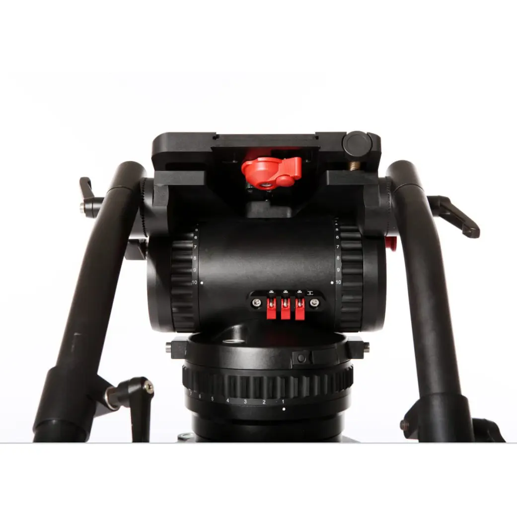 V60M  Heavy-duty Aluminum Tripod Kit with Mid- extender for OB/Studio