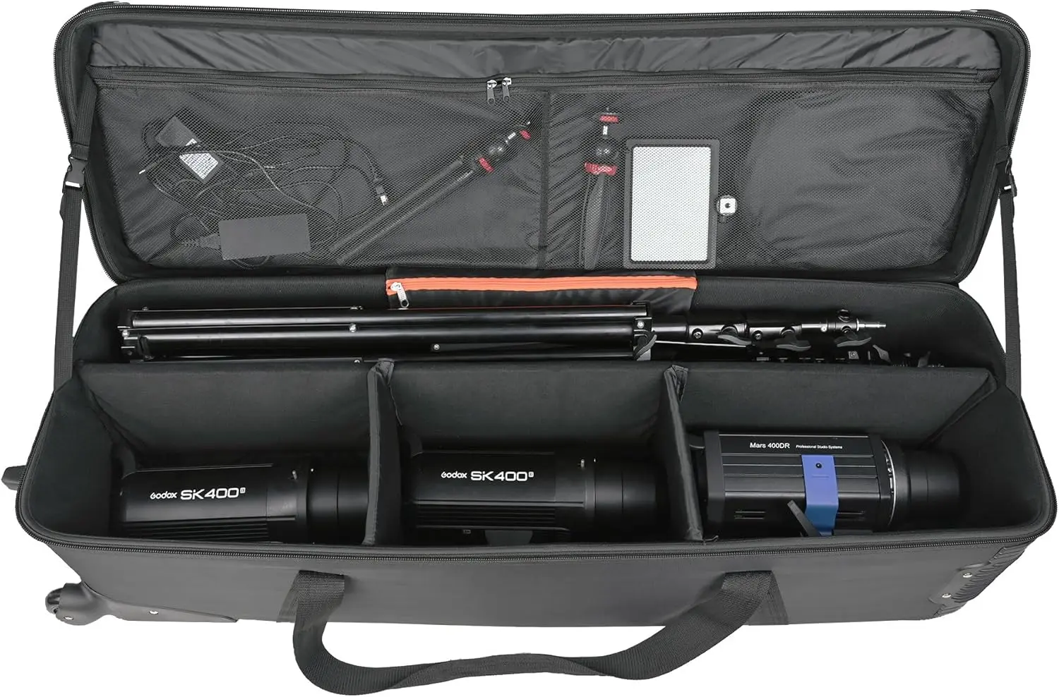 Light Kit Roller Bag 47.2x15x13 inch(Black)