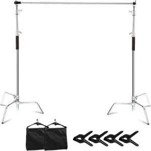 MagicLine 10x10FT / 3x3M Heavy Duty Photography Background Support System Stand Kit