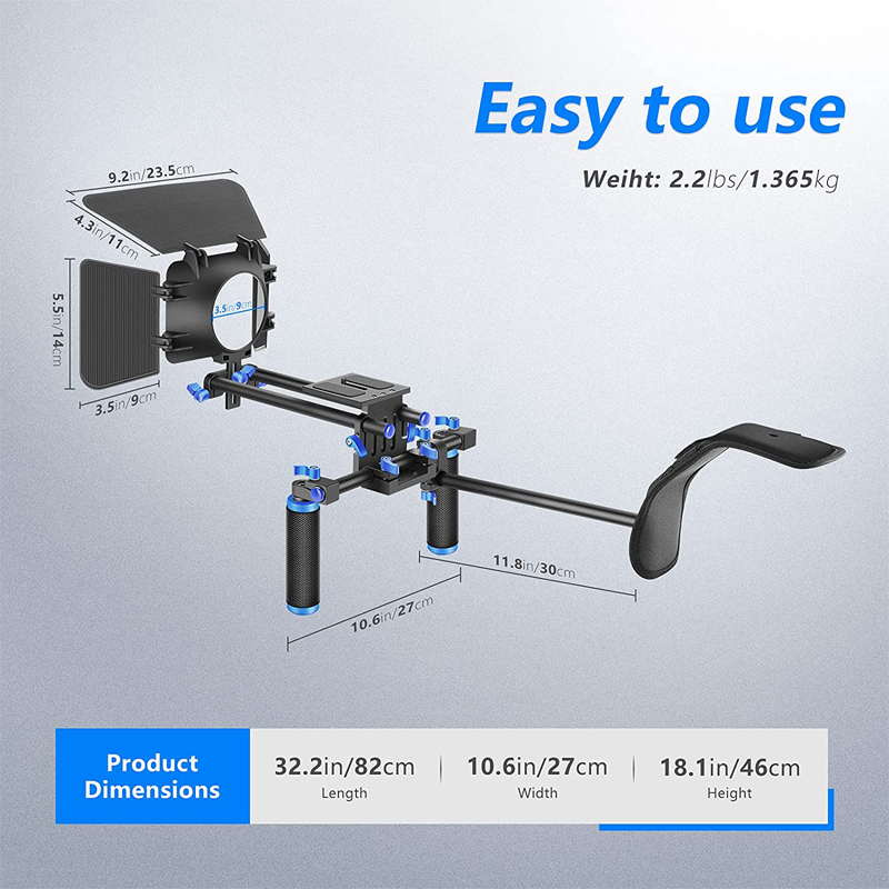 MagicLine DSLR Shoulder Mount Rig with Matte Box
