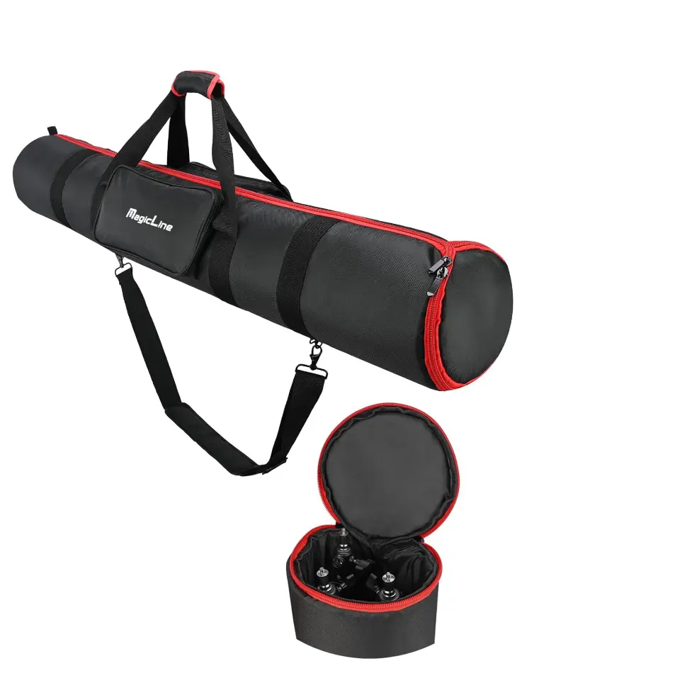 Tripod Carrying Case Bag 47.2×7.9×7.9inch, with 2 Outer Pockets+1 Inner Pocket+3 Inner Compartments