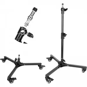 MagicLine Photography Wheeled Floor Light Stand (25″)