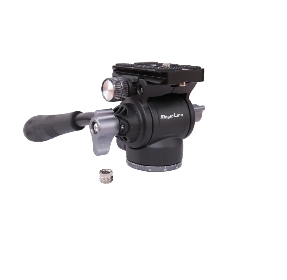 Metal Mini Tripod Hydraulic Fluid Head With Adjustable Handle