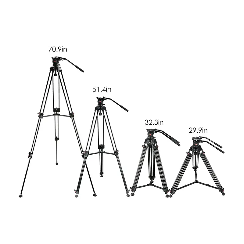 70.9 inch Heavy Aluminum Video Camera Tripod Kit