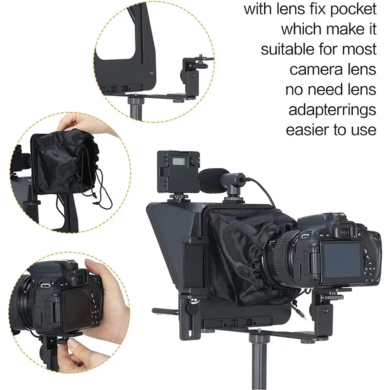 MagicLine 10 Inch Phone DSLR Camera Recording Teleprompter