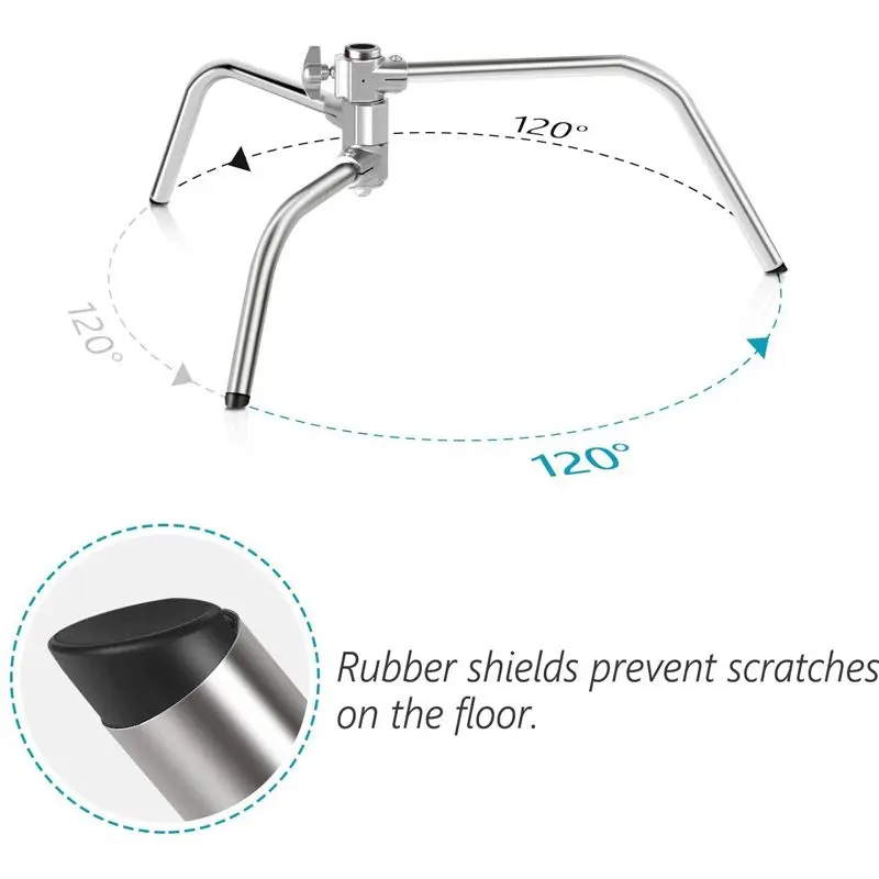 MagicLine 325CM Stainless Steel C Stand with Boom Arm