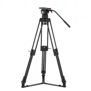 V20 Broadcast Heavy Duty Aluminum Video Camera Tripod System
