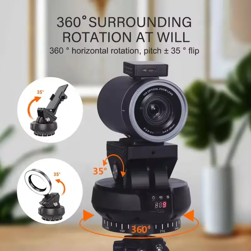 MagicLine 2-axis AI Smart Face Tracking 360 Degree Panoramic Head