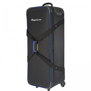 MagicLine 39″/100cm Rolling Camera Case Bag  (Blue Fashion)