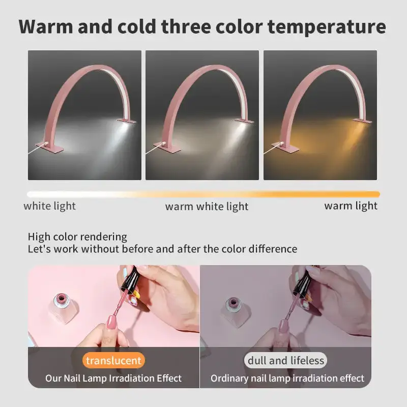 MagicLine Half Moon Nail Art Lamp Ring Light (55cm)