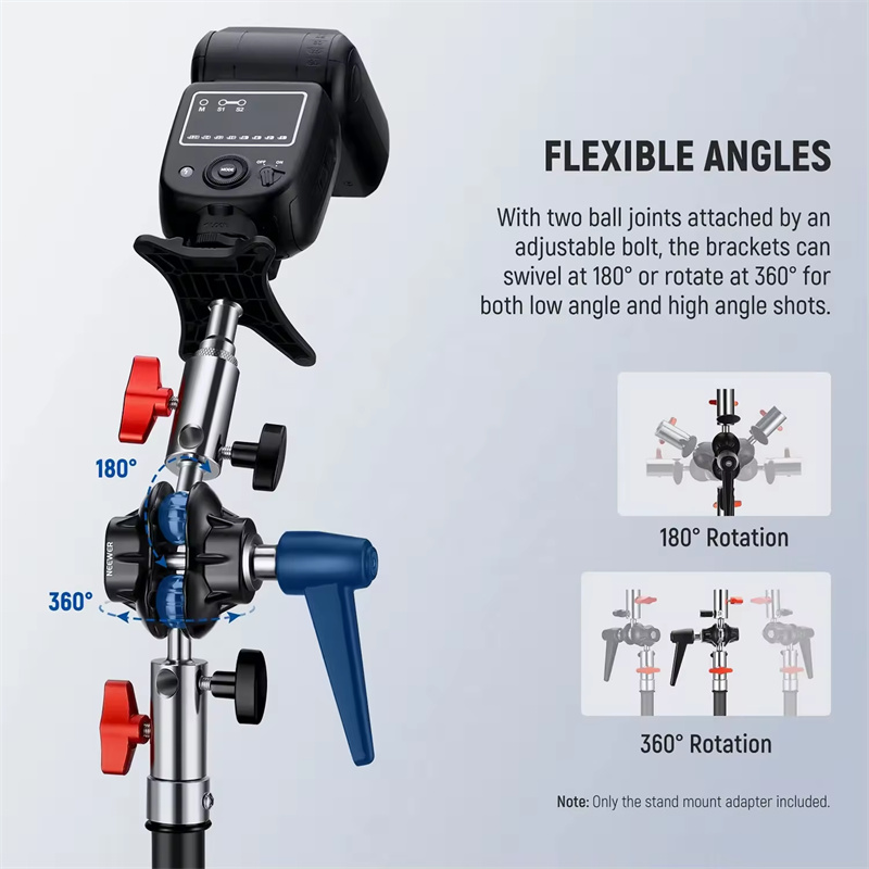MagicLine Heavy Duty Light Stand Head Adapter Doub03