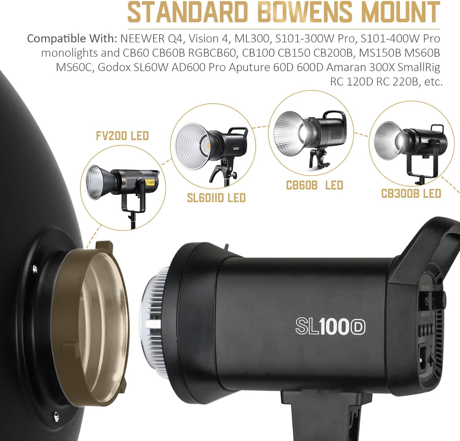 MagicLine  11.8″/30cm Beauty Dish Bowens Mount, Light Reflector Diffuser for Studio Strobe Flash Light