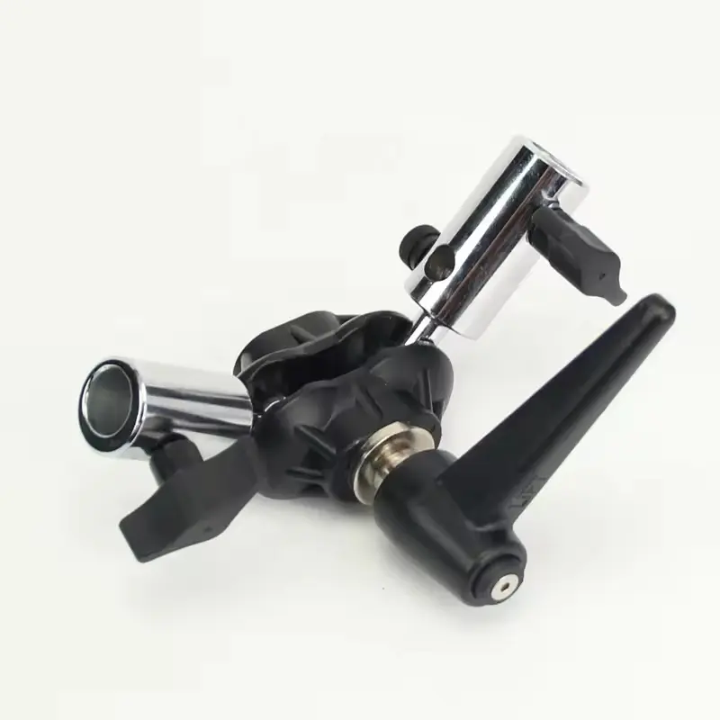 MagicLine Double Ball Joint Head Adapter with Dual 5/8in (16mm) Receiver Tilting Bracket