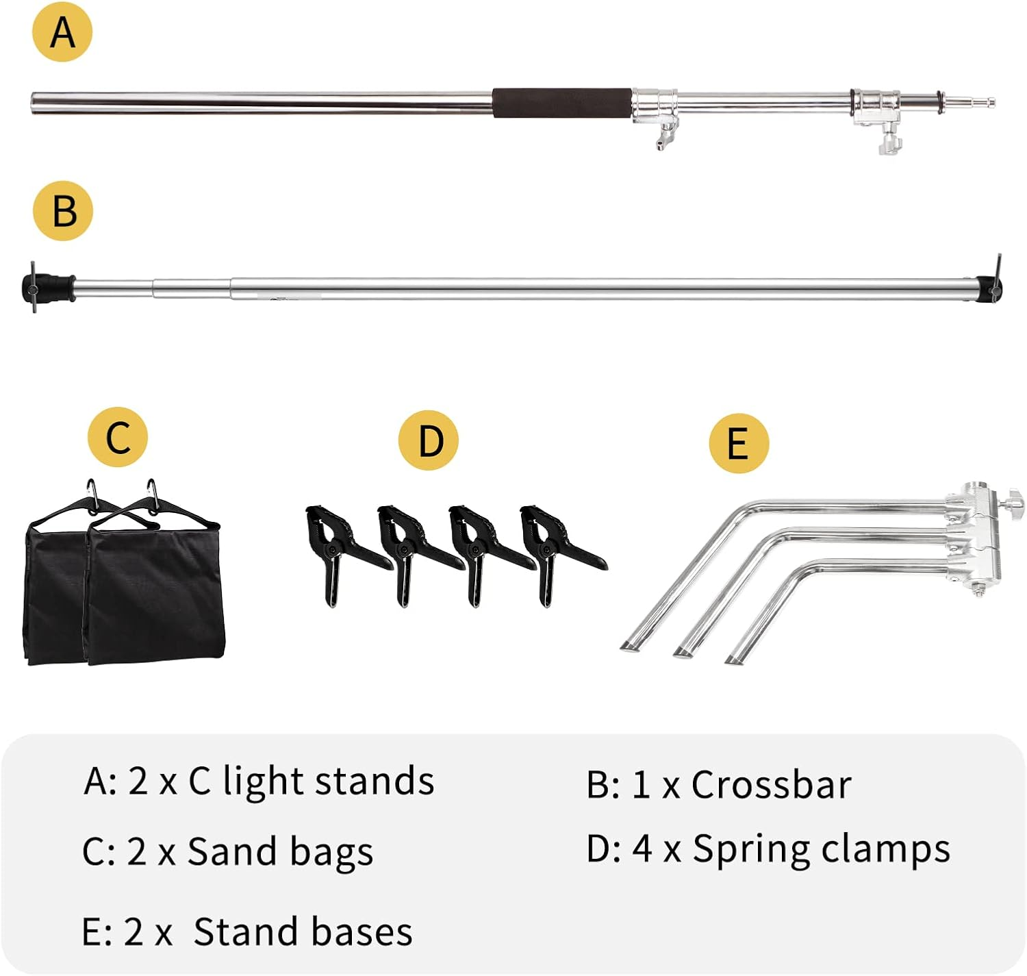 MagicLine 10x10FT / 3x3M Heavy Duty Photography Background Support System Stand Kit