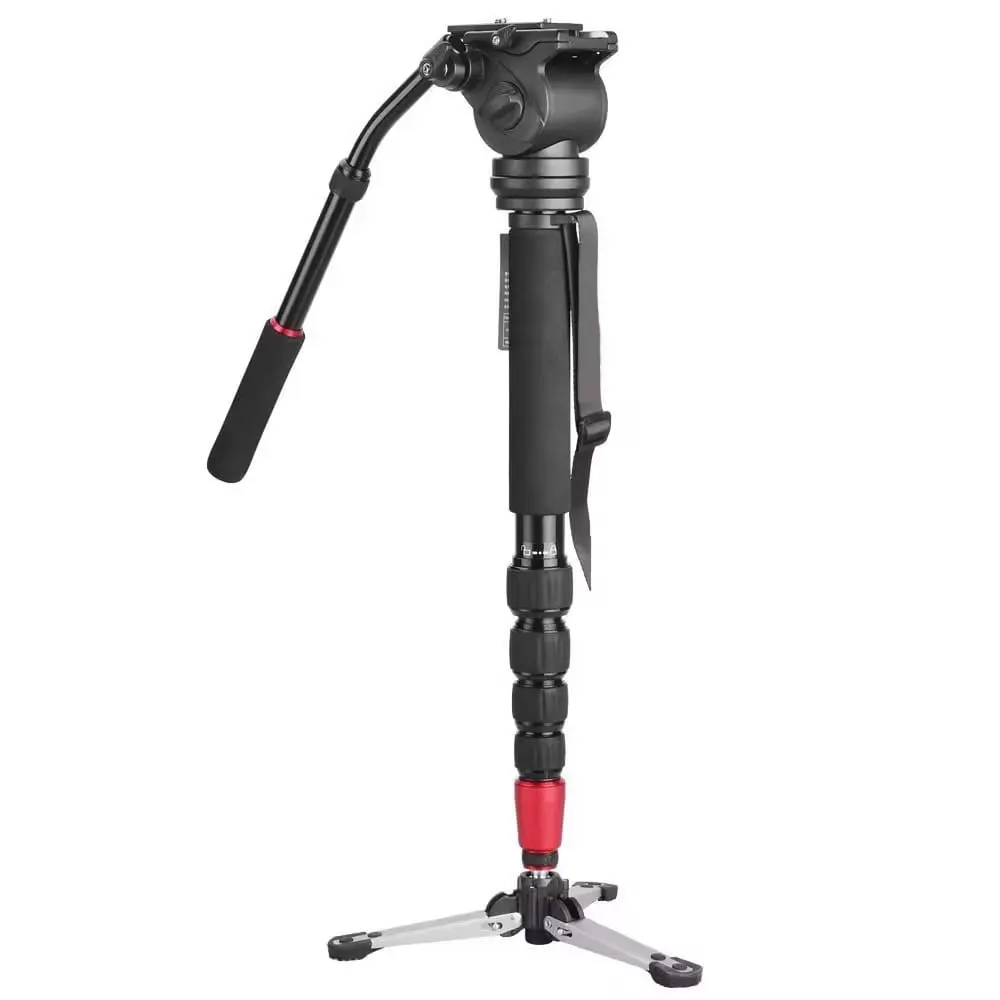 MagicLine Aluminum Video Monopod with Fluid Head Kit