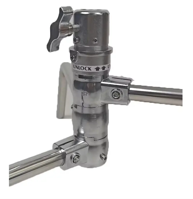 MagicLine Lighting C-Stand Turtle Base Quick Release 40″ Kit w/Grip Head, Arm (Silver, 11′)