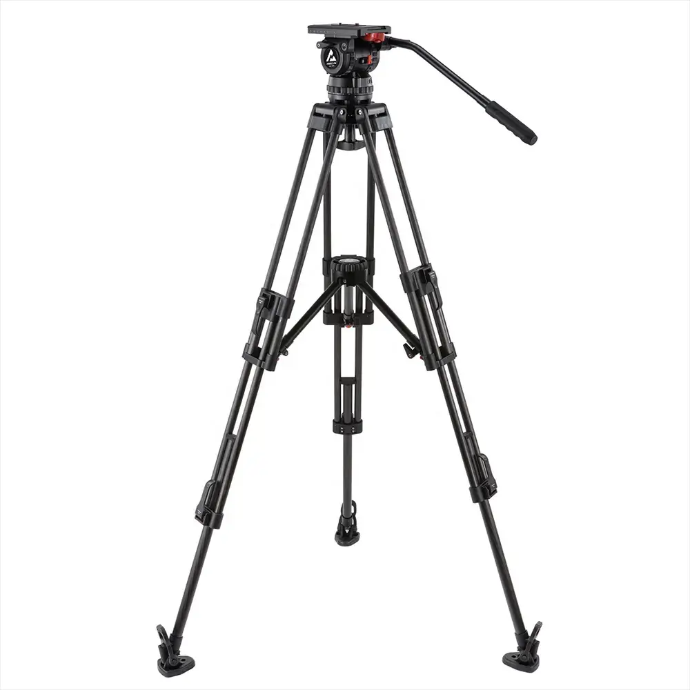 V18 100mm Bowl Fluid Head & Carbon Fiber Tripod Kit with Middle Level Spreader