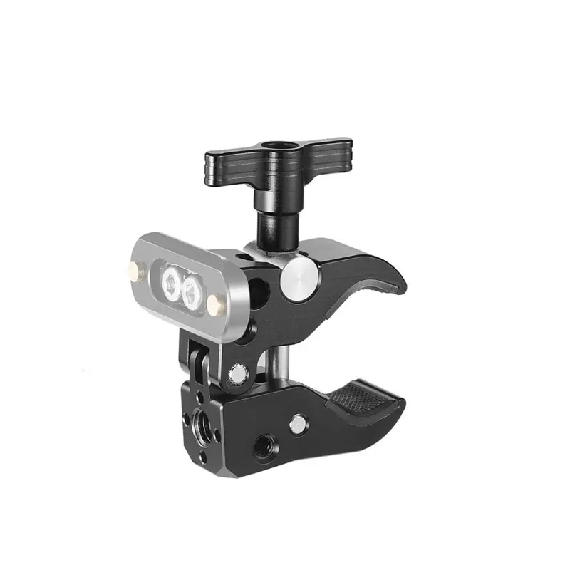 MagicLine Super Clamp with Two 1/4″ Threaded Holes and One Arri Locating Hole (ARRI Style Threads 3)