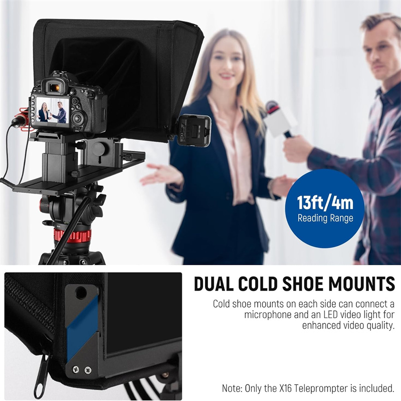 MagicLine Teleprompter 16″ Beamsplitter Aluminum Alloy Foldable Design