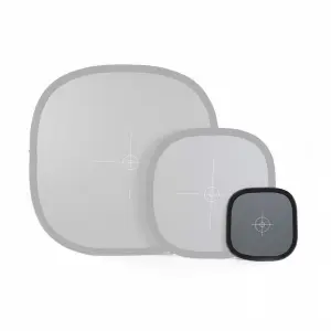 MagicLine  Gray/White Balance Card,12×12 Inch (30x30cm) Portable Focus Board 