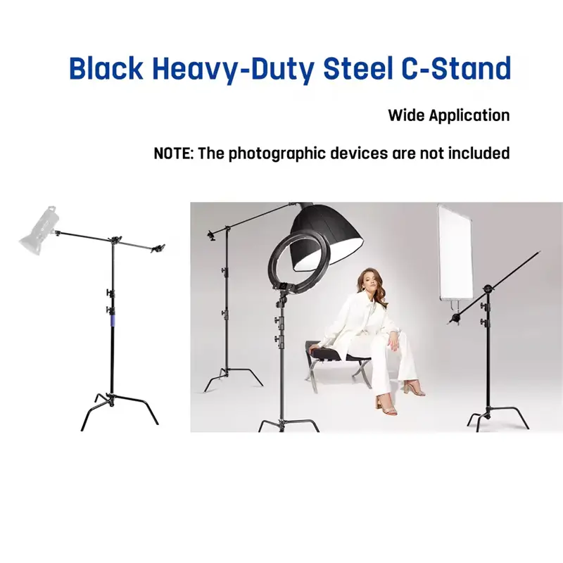 MagicLine Black Light C Stand with Boom Arm (40 Inch)