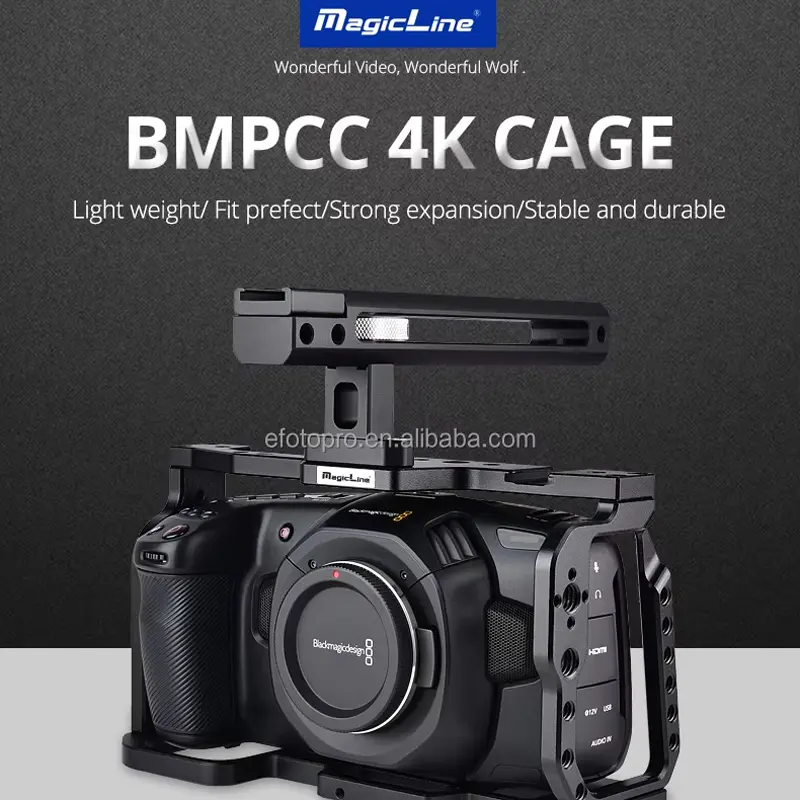 MagicLine Aluminium Camera Rig Cage for BMPCC 4K 6K Blackmagic